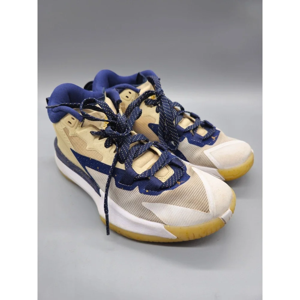 Nike Jordan Zion 1 Pelicans edition Size 6.5Y Youth‎ Beige Blue Shoes Sneakers